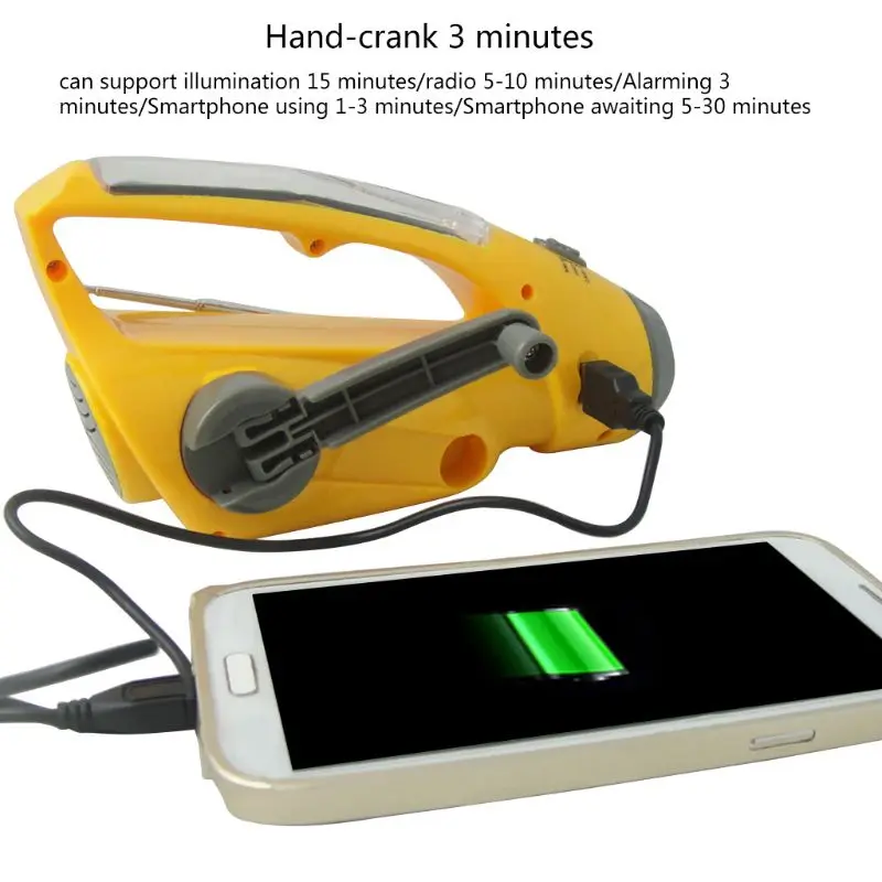 Портативный аварийный светодиодный фонарь на солнечной батарее зарядное