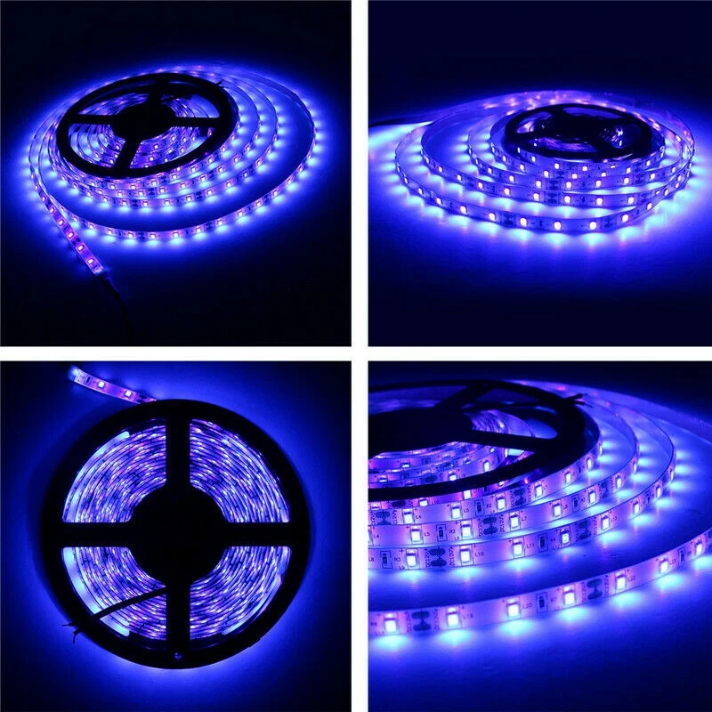 

20W LED UV Light Strip Ultraviolet Flexible Purple 16.5FT Blacklight 5M 300LEDs
