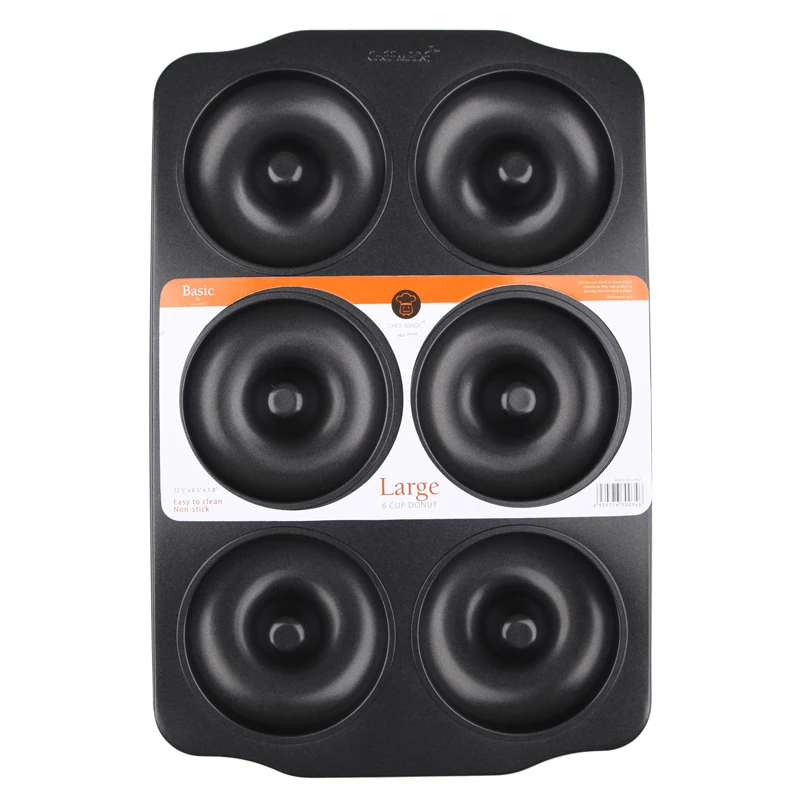 Большая форма для пончика 6 чашек полая печенья антипригарная торта пончиков |