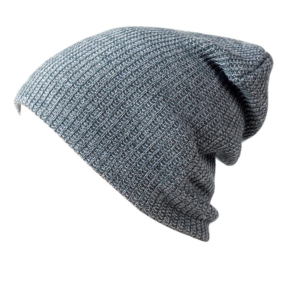 Модные зимние вязаные шапки шарфы унисекс зимняя шапочка бини с толстым горлом