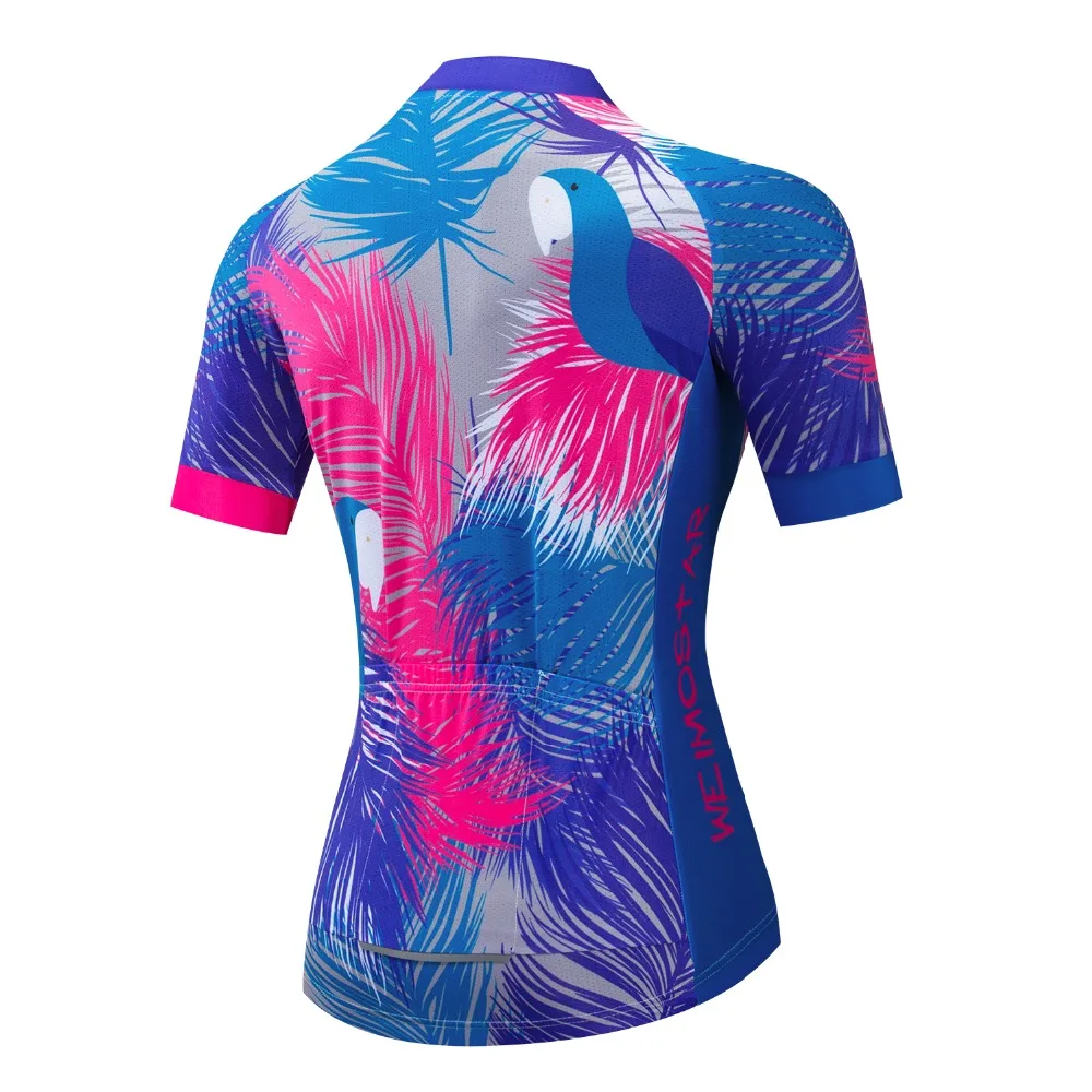 Велоспорт Джерси Женская с коротким рукавом горный велосипед одежда гоночная MTB велосипедная Одежда для велоспорта из полиэстера форма кошка