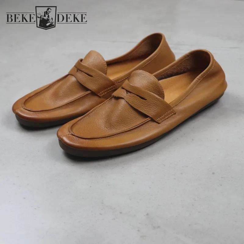 Лоферы мужские из натуральной кожи