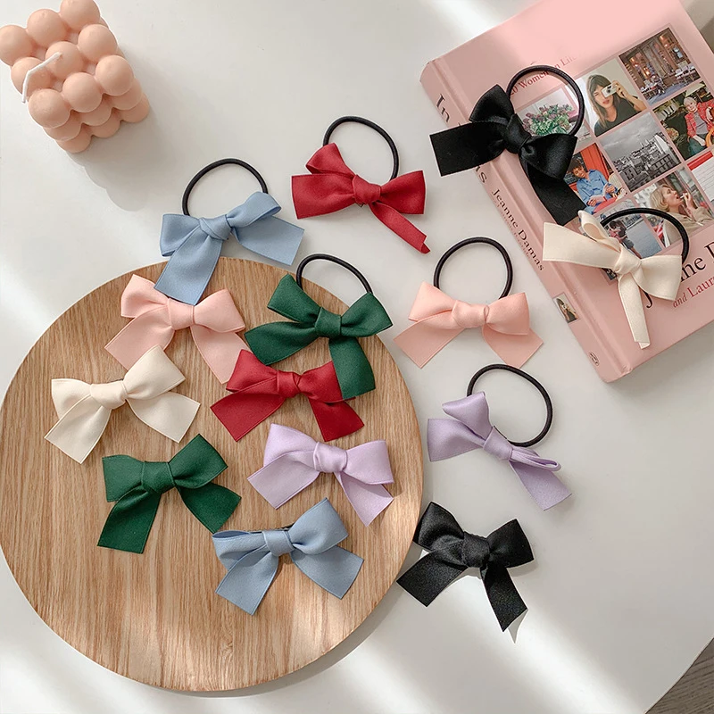 

Korean Edition Girls Bowknot Hairgrip Multi-color Delicate Hair Accessories Popular Sweet Hair Rope Daily Contracted Barrettes