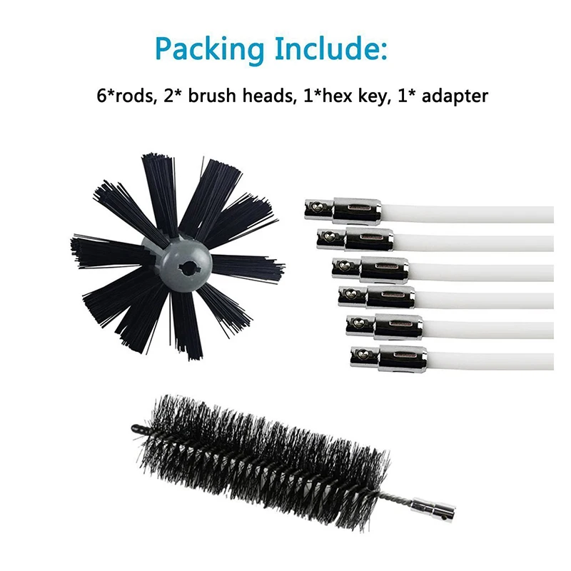 

Indoor Chimney Cleaner Household Cleaning Replacement Hex Wrench Adapter