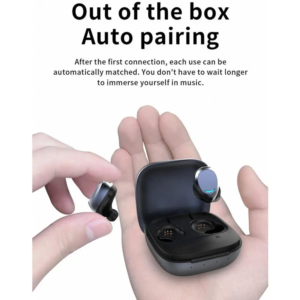 Rollme T08 TWS Wireless Earbuds Bluetooth 5.0 HiFi Tone Earphones Noise Cancelling Gaming Metal Headset IPX6 Waterproof | Электроника