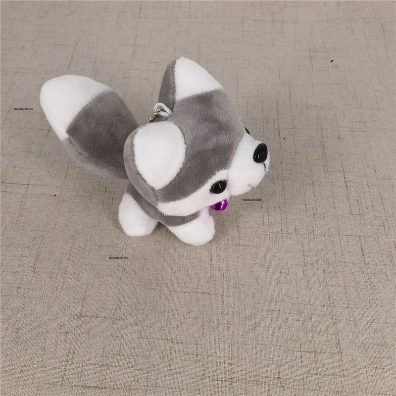 Прибл. Новый 9*6 см Плюшевые игрушки хаски брелок маленький милый подарок плюшевая