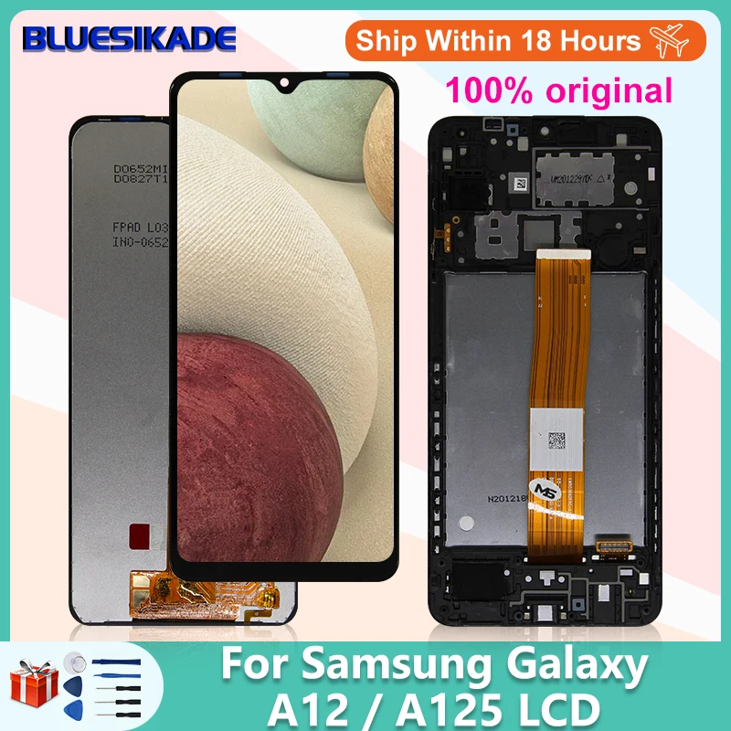 

6.5" Original For Samsung Galaxy A12 LCD Display Touch Screen Digitizer For A125F A125M A125U A125F/DS A125 LCD Replacement