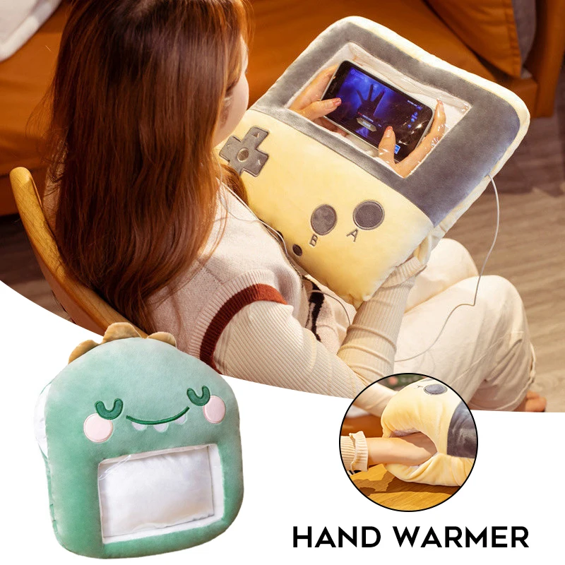 

Winter Visual Hand Warming Pillow Cute Cartoon Plush Toys Multipurpose Soft Stuffed Cushion for Home Bedroom Office 2021