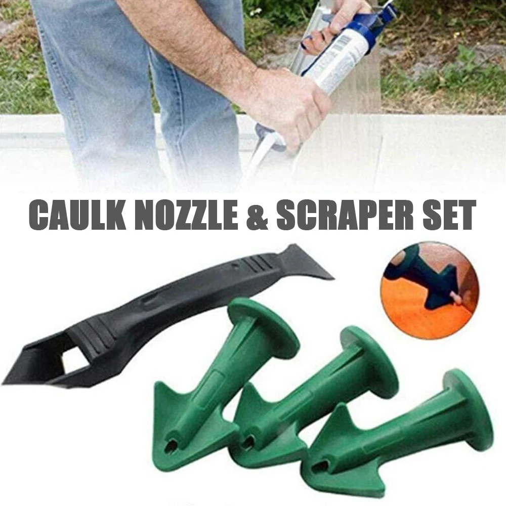 

Caulking Finishing Tool Set Scraper Caulking Mould Removal Tool Finisher Caulking Nozzle Applicator for Home Spatula Glue Shovel
