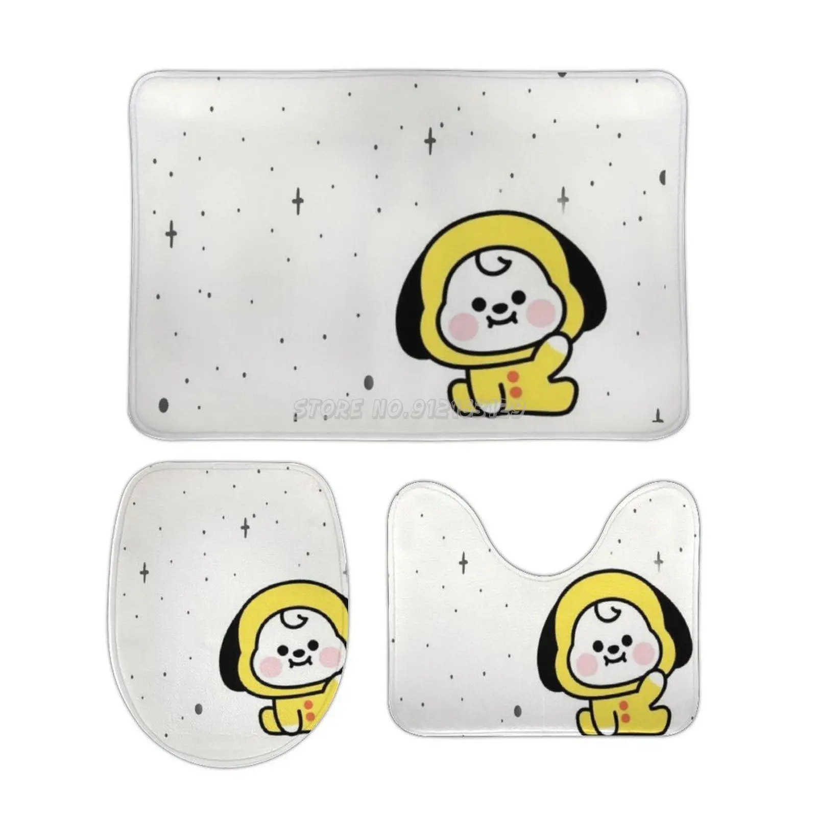 

3 шт., Противоскользящие коврики для ванной