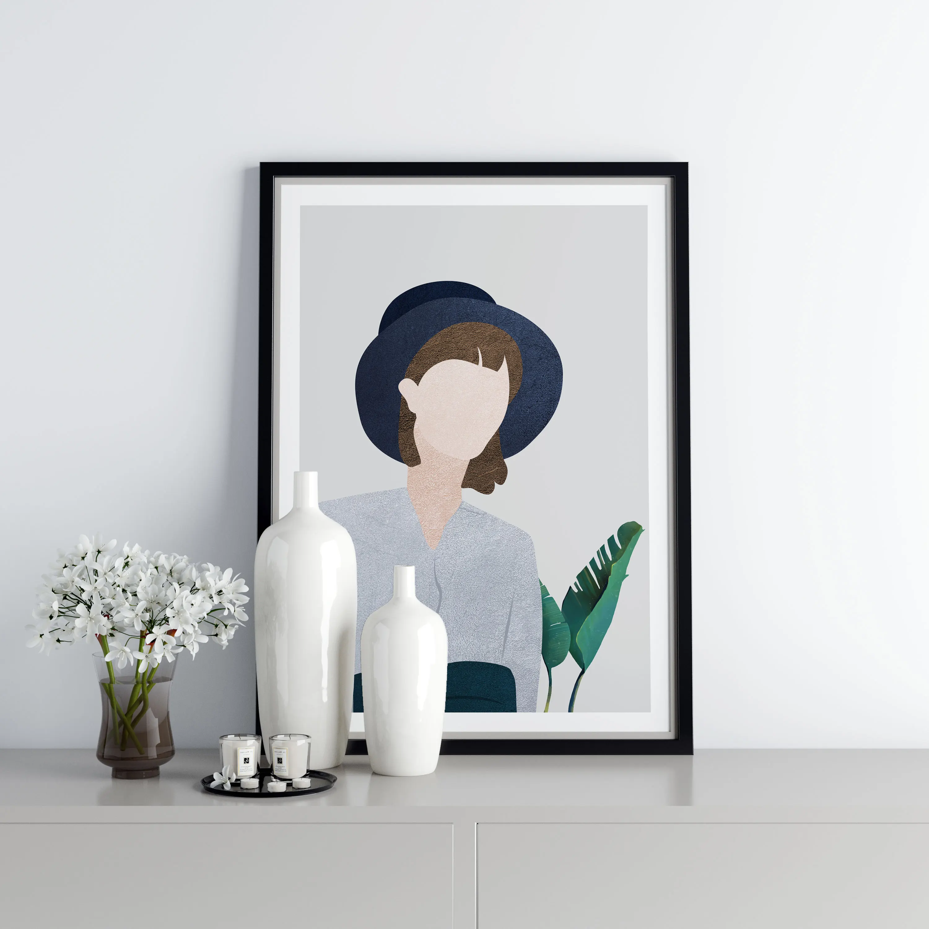 Абстрактный постер для девочек в скандинавском стиле настенное искусство