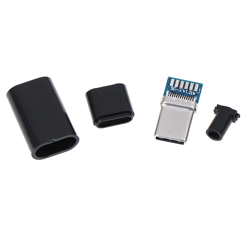 Тип с портом типа C Мужской Разъем USB 3.1 сварки данных OTG линии Интерфейс DIY кабель