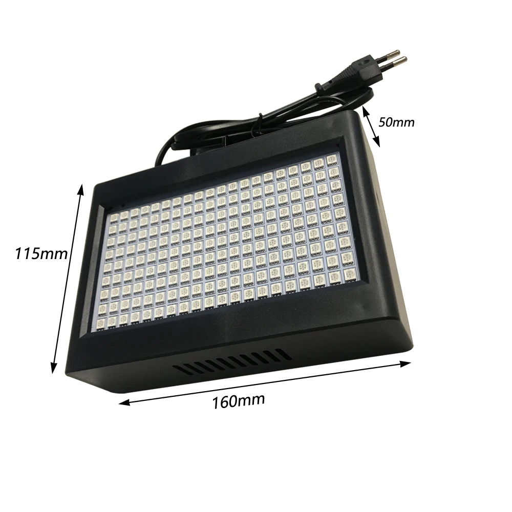 180 светодиодов стробоскоп светильник портативный 35 Вт Rgb пульт ДУ со звуковым