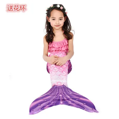 Детский Костюм Русалки рыбий хвост милый костюм принцессы для косплея летний