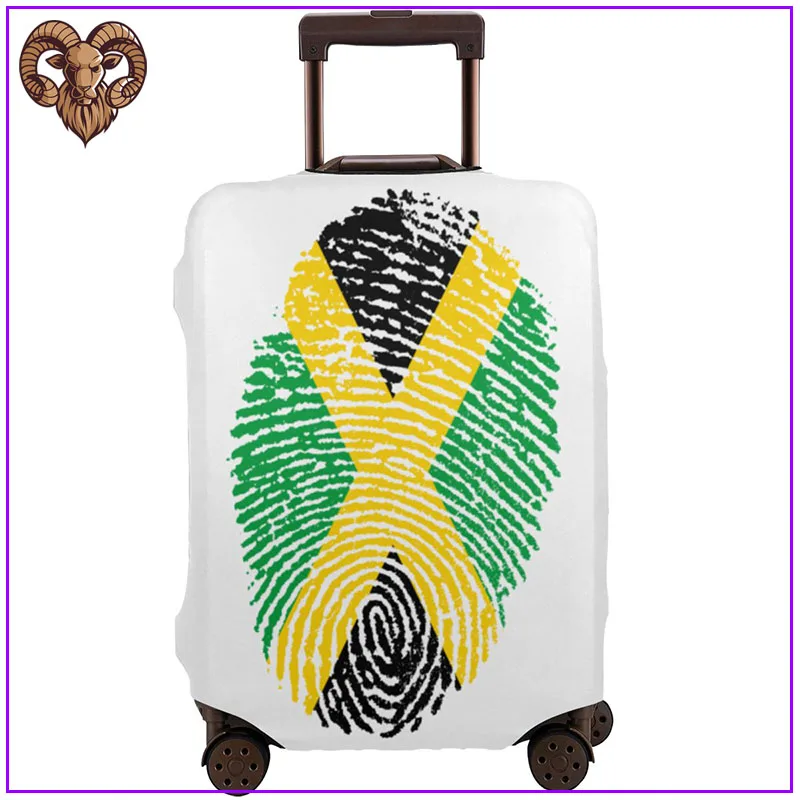 Ямайский отпечаток пальца аксессуары для путешествий Защитная крышка багажа 28