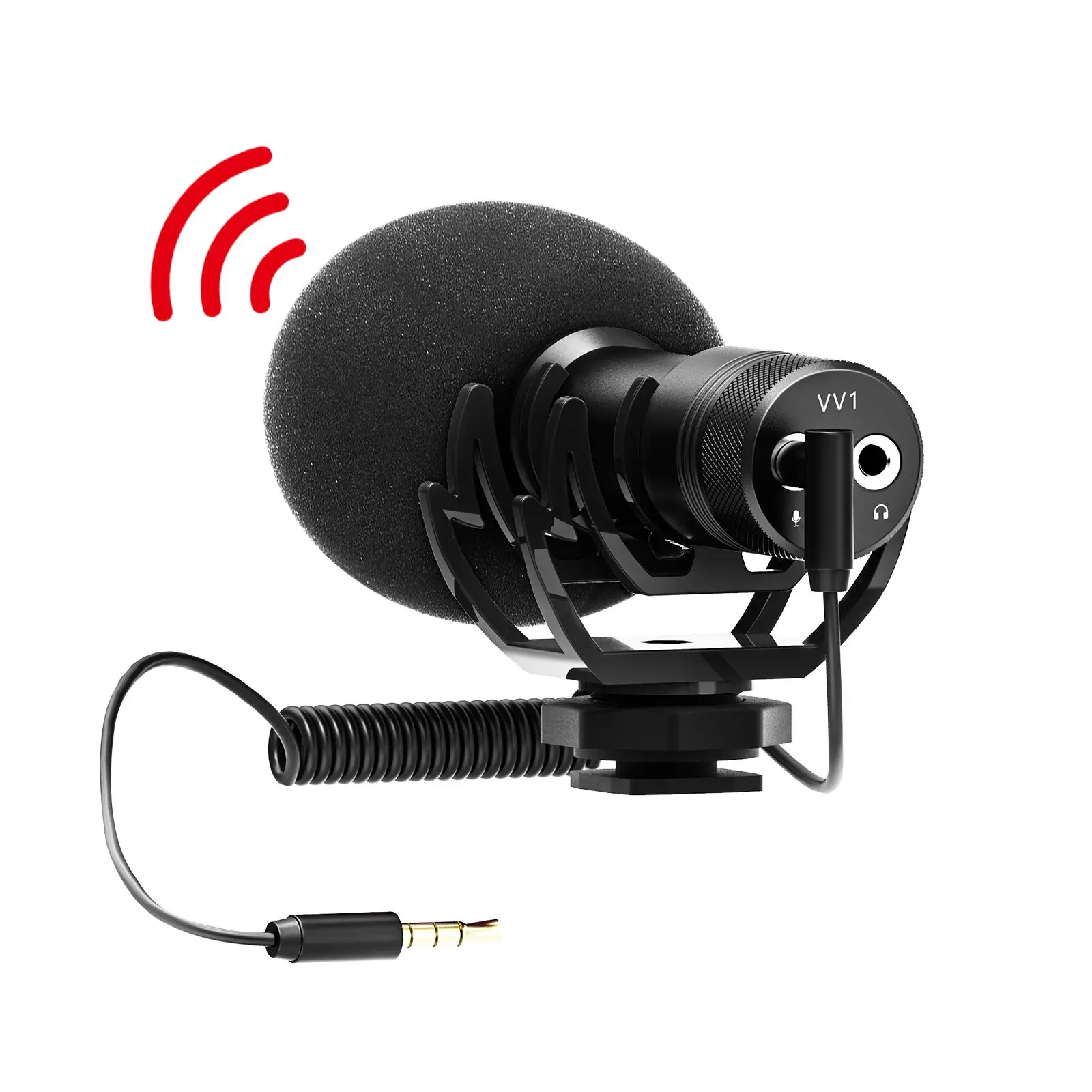 Конденсаторный микрофон с разъемом Lightning для смартфонов планшетов Dslr камер