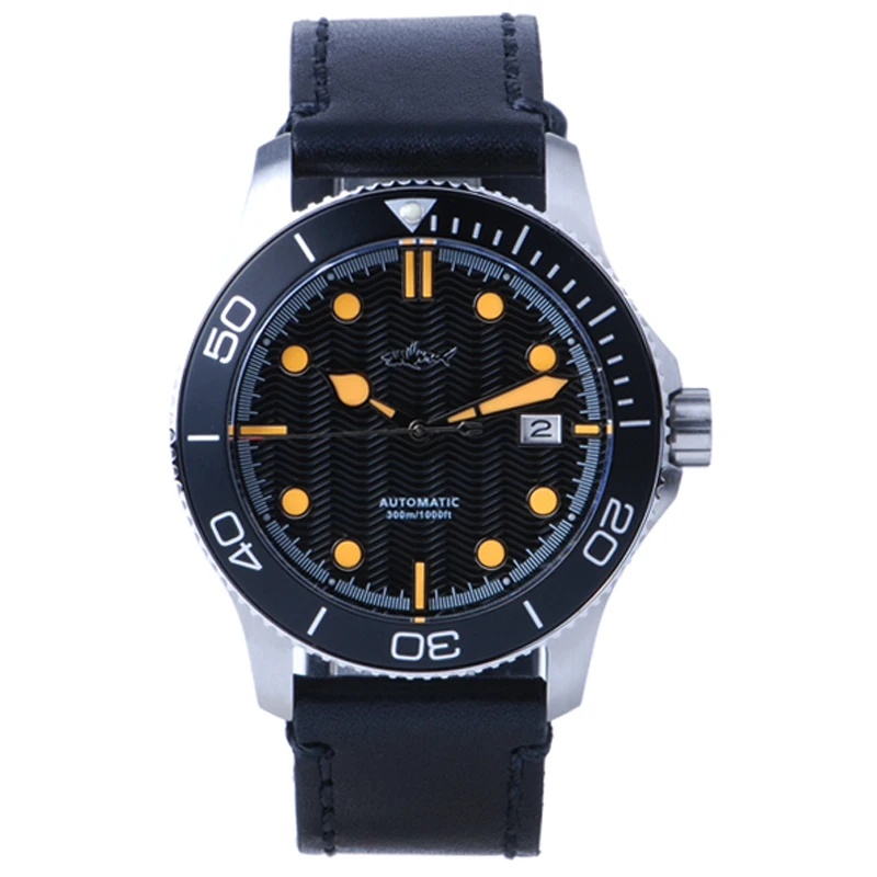 Heimdallr Men's Vintage Diving Watch Sapphire Glass 41mm Black Dial Aluminum Bezel NH35A Automatic Movement Mechanical Watch Men