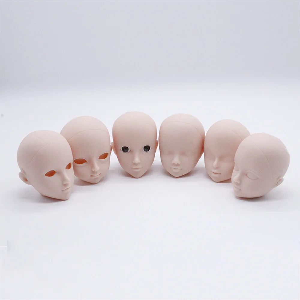 1/6 Мягкие пластиковые головы для практики макияжа Барби куклы BJD сменный макияж DIY