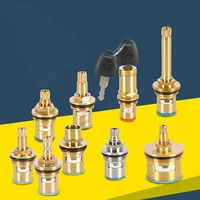 universal replacement tap valves brass ceramic disc cartridge inner faucet valve for bathroom kitchen clockwise anti clockwise