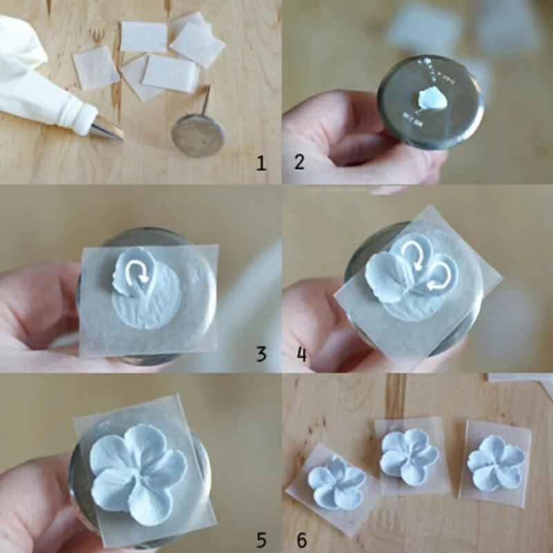 

WCIC 5PCS/Lot Cake Decorating Nails Stainless Steel Cake Flower Needle Cupcake Icing Cream Decorating Tools Cake Tools