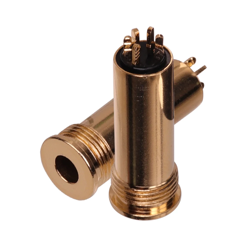 Высокое качество 4 мм 5-полюсный стереозвук штекер для наушников металлический