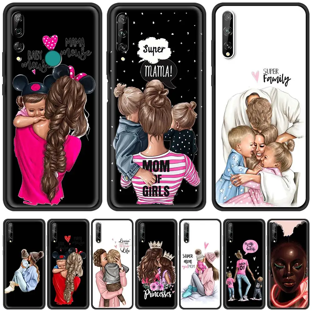 

Baby Mom Girl dad super Silicone TPU Case For Huawei Y6 Y7 Y9 2019 Y5 Y5p Y6p Y6s Y7p Y8p Y8s Y9a Y9s Y9 Prime Soft Phone Cover