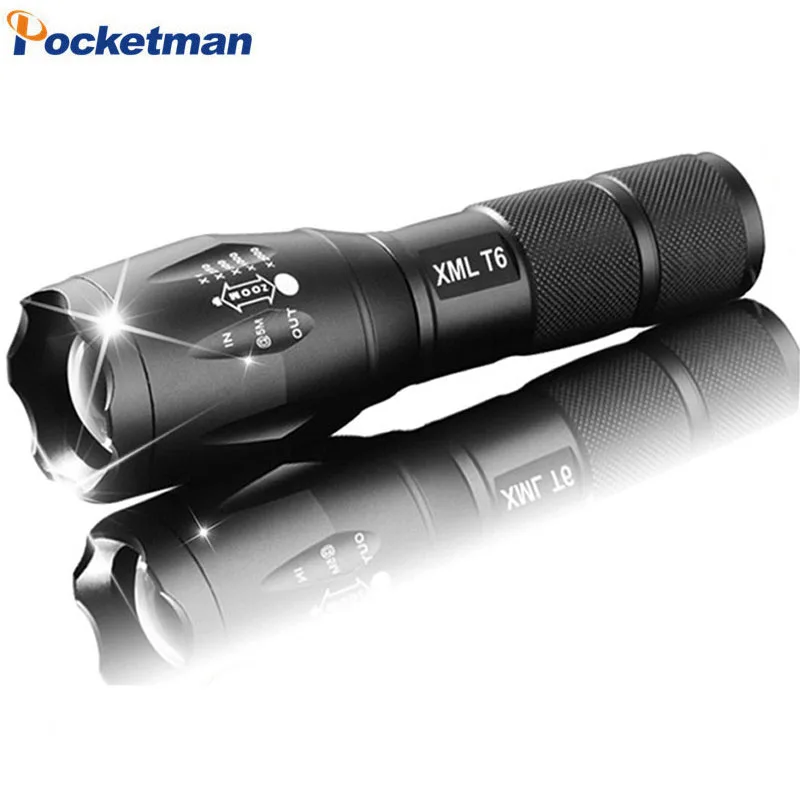 4000LM Super Bright XM-L T6 Q5 LED Flashlight zoom torch waterproof flashlights 3-5 Modes Portable Tactical Flashlight Z50