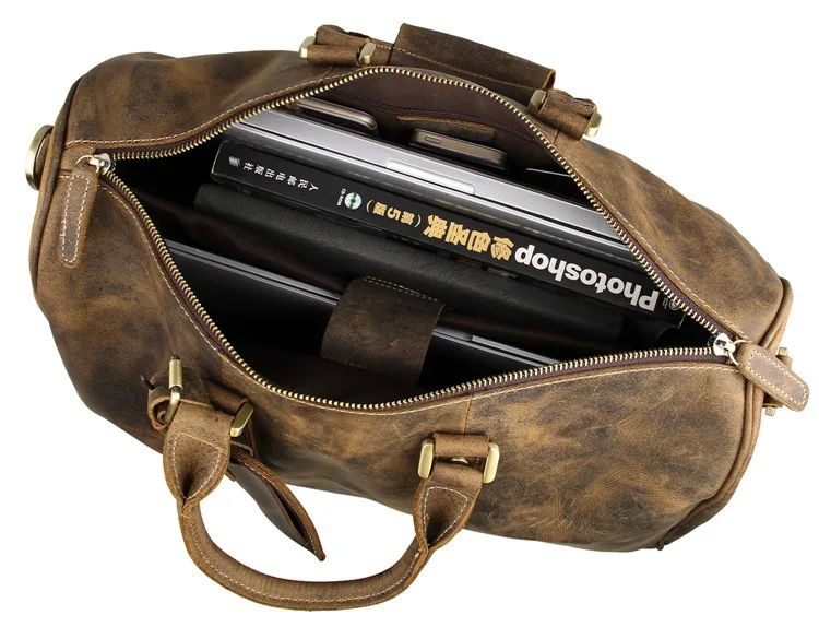 Винтажная Мужская Дорожная сумка для путешествий 18 дюймов ручной клади из