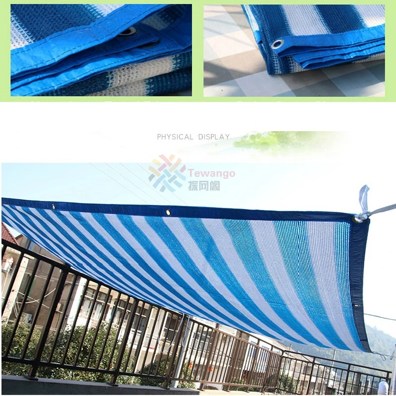 Сетка для защиты от солнца Tewango HDPE вязаная сельскохозяйственная сетка теней