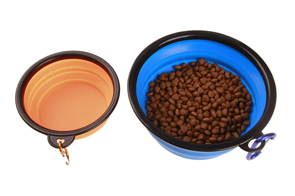 Миска для собак складная посуда удобная функция складывания диеты кормления