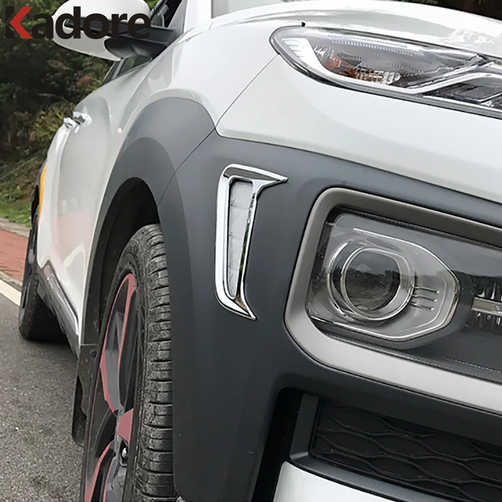 Лицевая сторона поворотный светильник Накладка для Hyundai Kona Энсино Кауаи 2017 2018 2019