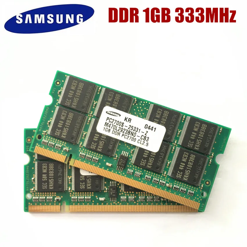 SAMSUNG сек DDR DDR1 1 Гб 2 333 МГц PC 2700S г ноутбук памяти оперативная память SODIMM оперативной
