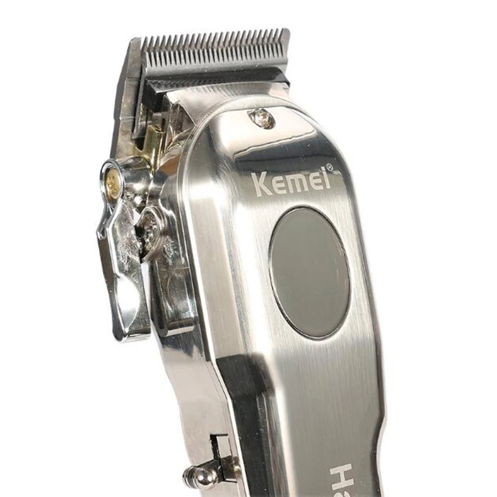 Металлическая электрическая машинка для стрижки волос Kemei KM-2002 триммер ЕС вилка |