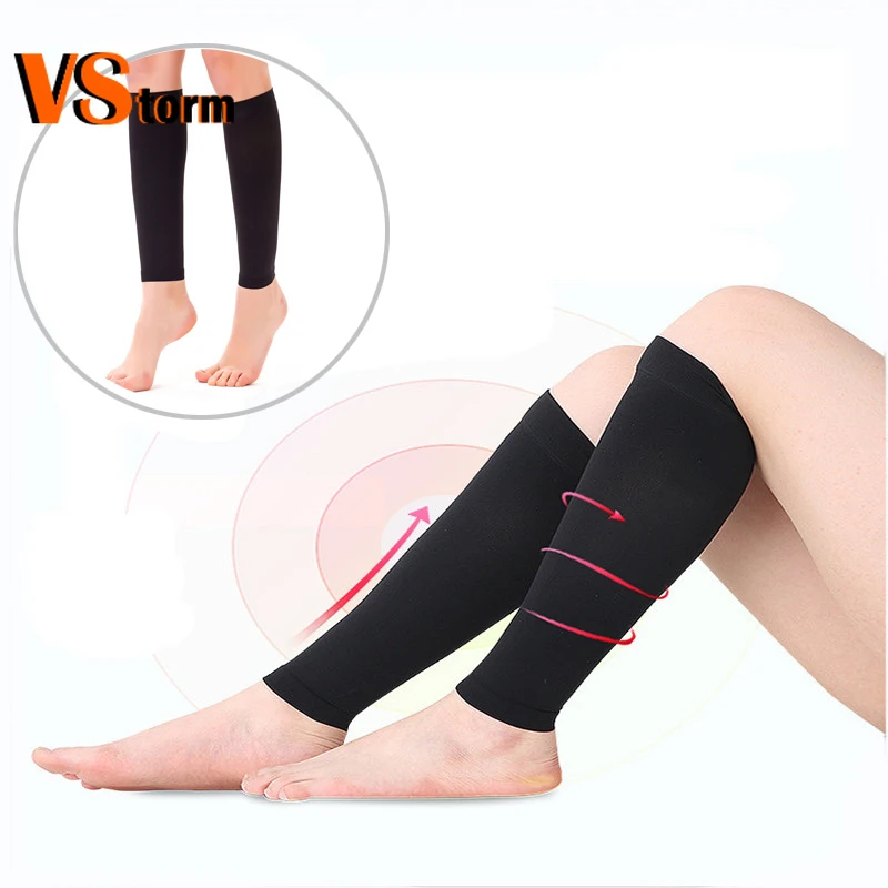 

2PCS Weight Loss Elastic Slimming Leg Band Fitness Socks Compression Socks Leg Shapper Calf Elbow Massager Anti-Varicose Veins