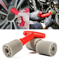 new car wheel brush detailing brushes for auto cleaning wheels tire interior exterior leather air vents car cleaning kit tool