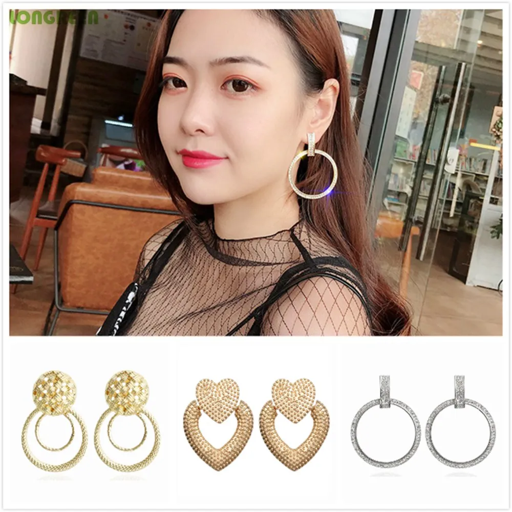 2019 металлические круглые циркониевые серьги женские украшения гвоздики Zilveren