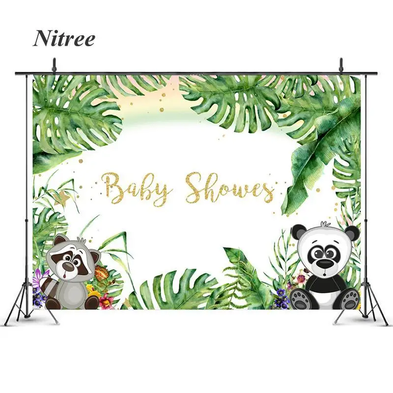 

Фон для фотосъемки детей на день рождения с изображением животных