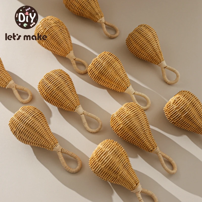 Погремушка детская из ротанга 1 шт. без бисфенола А |