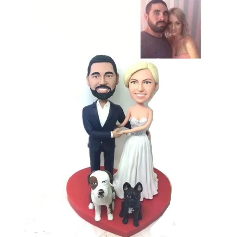 Handmade Custom polymer clay Figurine miniature mini statue wedding cake topper Birthday gift For friend Father Men woman | Автомобили и