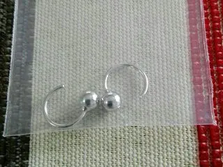 Маленькие гипоаллергенные серьги кольца из серебра S925 пробы для