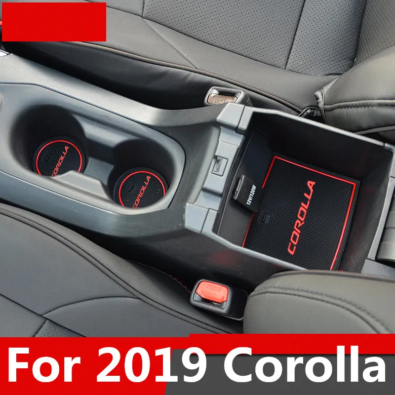 3D резиновый коврик для Toyota Corolla слот-коврик двери подушка подстаканника