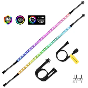 Цифровая адресная светильник ная лента WS2812b для ПК, ASUS Aura SYNC RGB 3 контакта 5 В, добавление заголовка на материнской плате, MSI Mystic Light SYNC