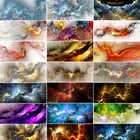 Скандинавская разноцветная абстрактная картина маслом с изображением облака, Настенная картина на холсте, современный художественные плакаты и принты Декор для гостиной