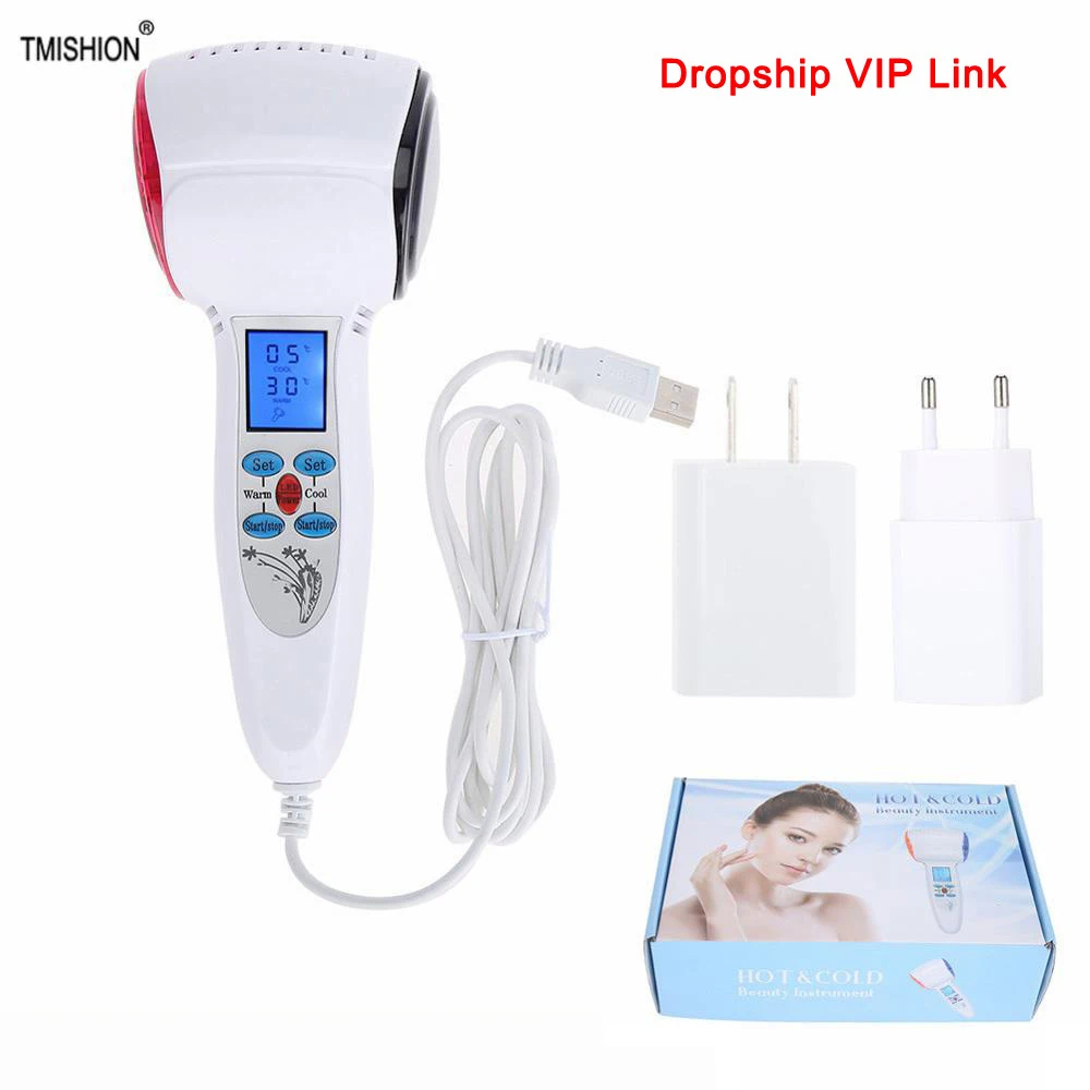 Портативный горячей и холодной Hammer криотерапия синий Фотон Лечение Акне лифтинг