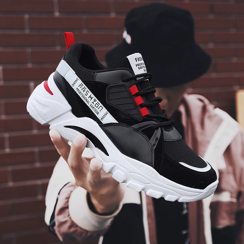 

2019 Harajuku Autumn Vintage Sneakers Men Casual Shoes Breathable Mesh Men Comfortable Fashion Tenis Masculino Adulto Sneakers