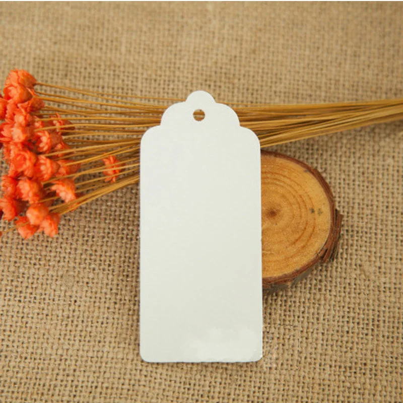 100 шт. подвески из крафт-бумаги в форме сердца 9 х4 см | Дом и сад