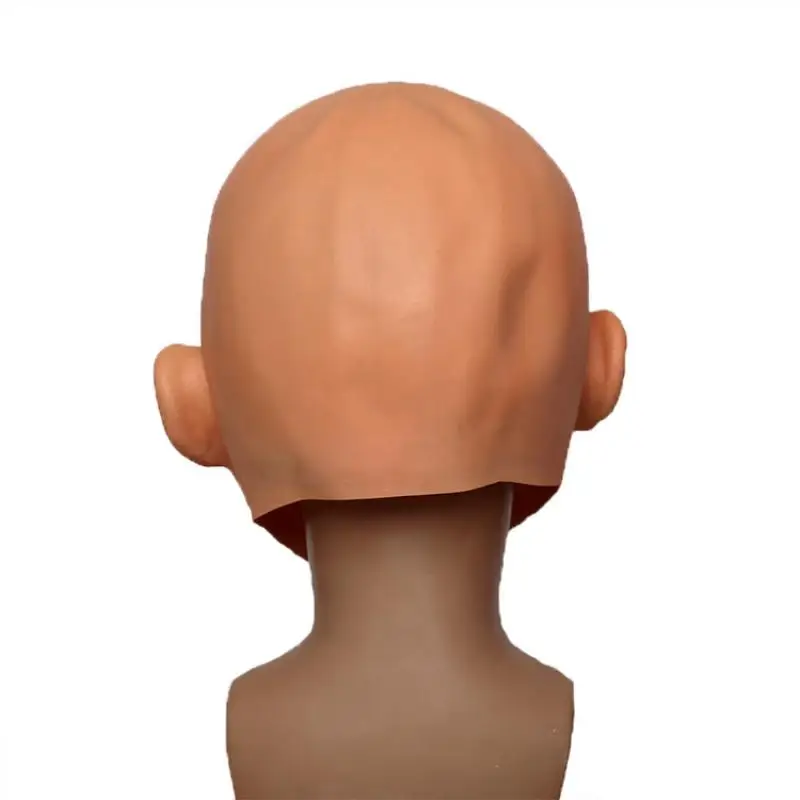 Взрослый смешной латексный головные уборы лысый плач малыша Cos накладные Faade