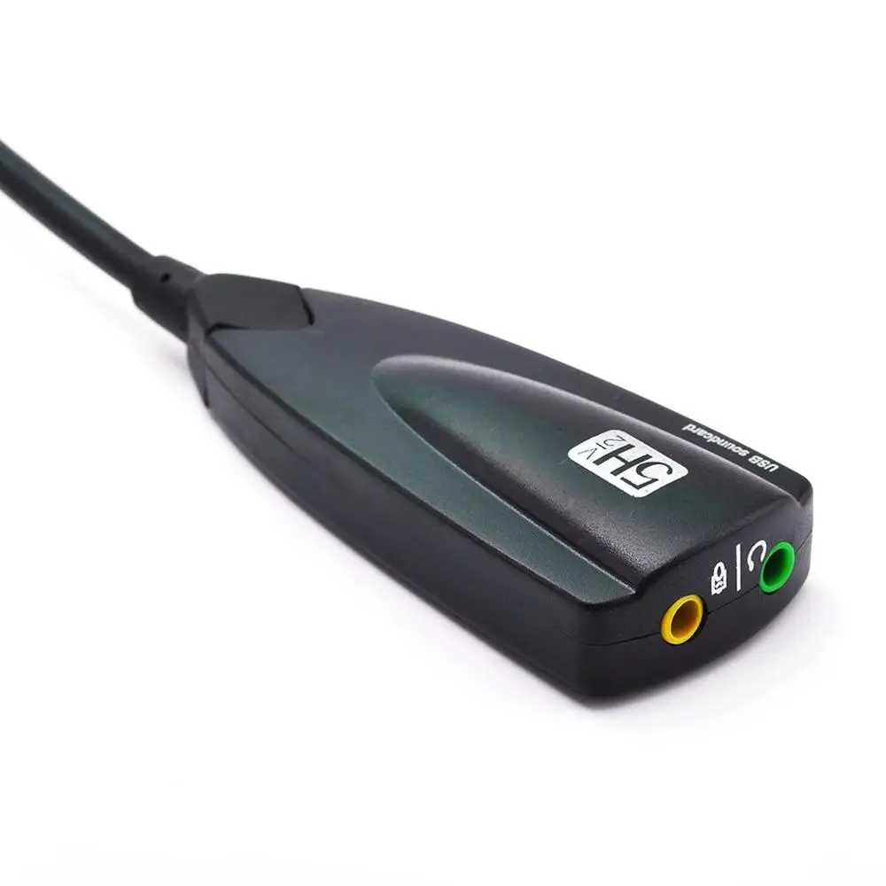 5Hv2 External USB Sound Card 3D Virtual 7.1 Channel Audio Adapter Plug and Play Track for Laptop PC | Компьютеры и офис