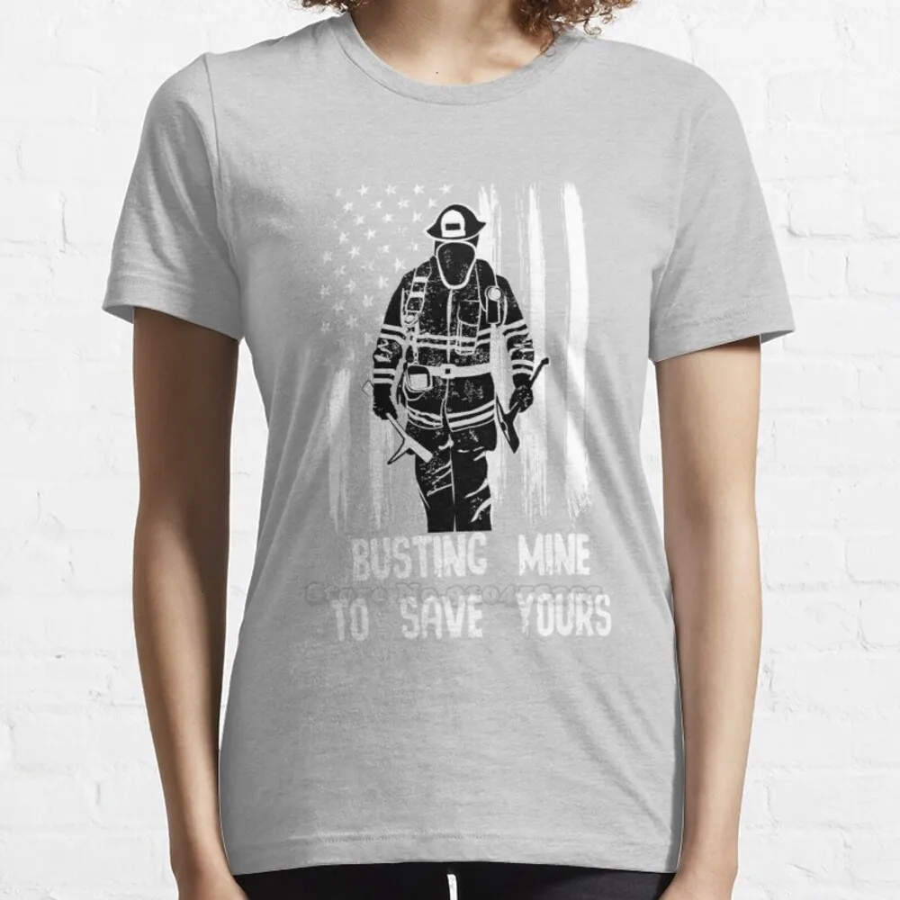 Женская футболка с забавным принтом пожарного чтобы сэкономить вашу летняя