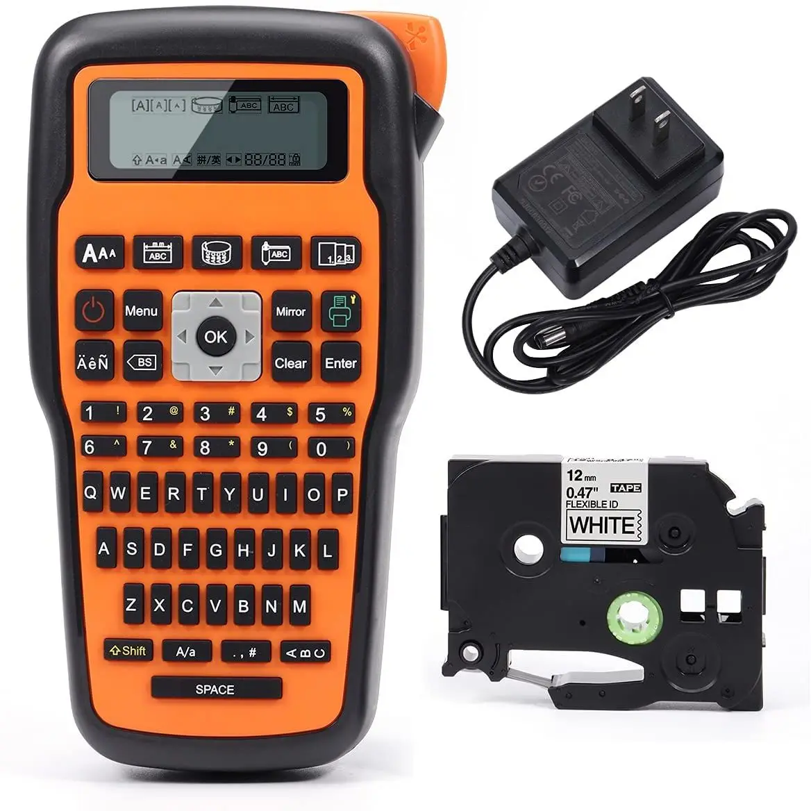 Принтер E1000 PRO для печати этикеток совместимый с P-Touch TZe-231 TZ131 QWERTY клавиатура